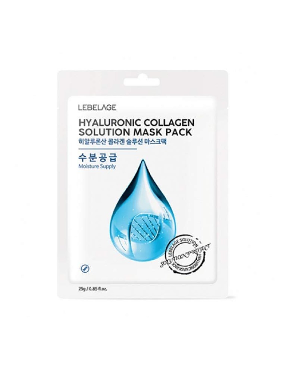 LEBELAGE HYALURONIC COLLAGEN SOLUTION MASK PACK 25g * 10pcs