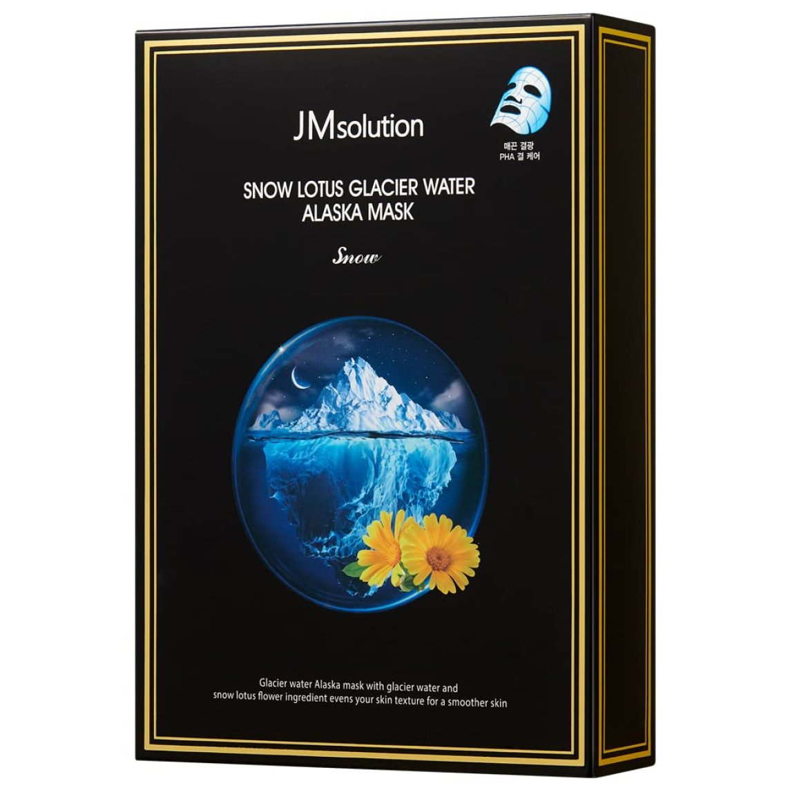 Snow Lotus Glacier Water Alaska Mask Snow