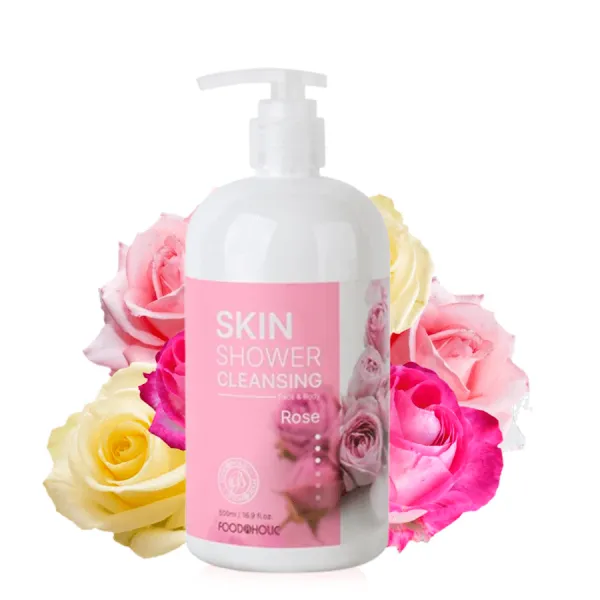 Skin Shower Cleansing Face & Body Rose