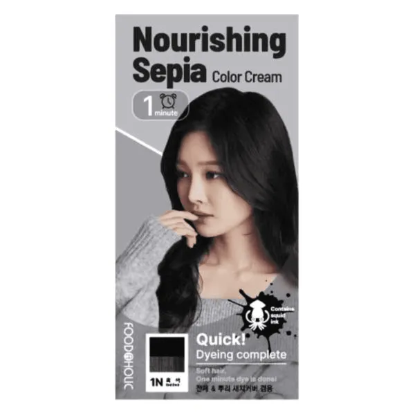 Nourishing Sepia
Hair Color Cream
(1n Real Black)
