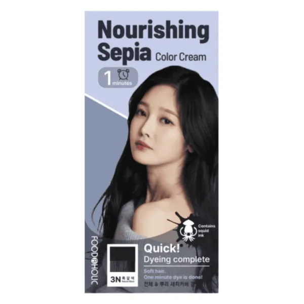 Nourishing Sepia
Hair Color Cream
(3n Natural Black)